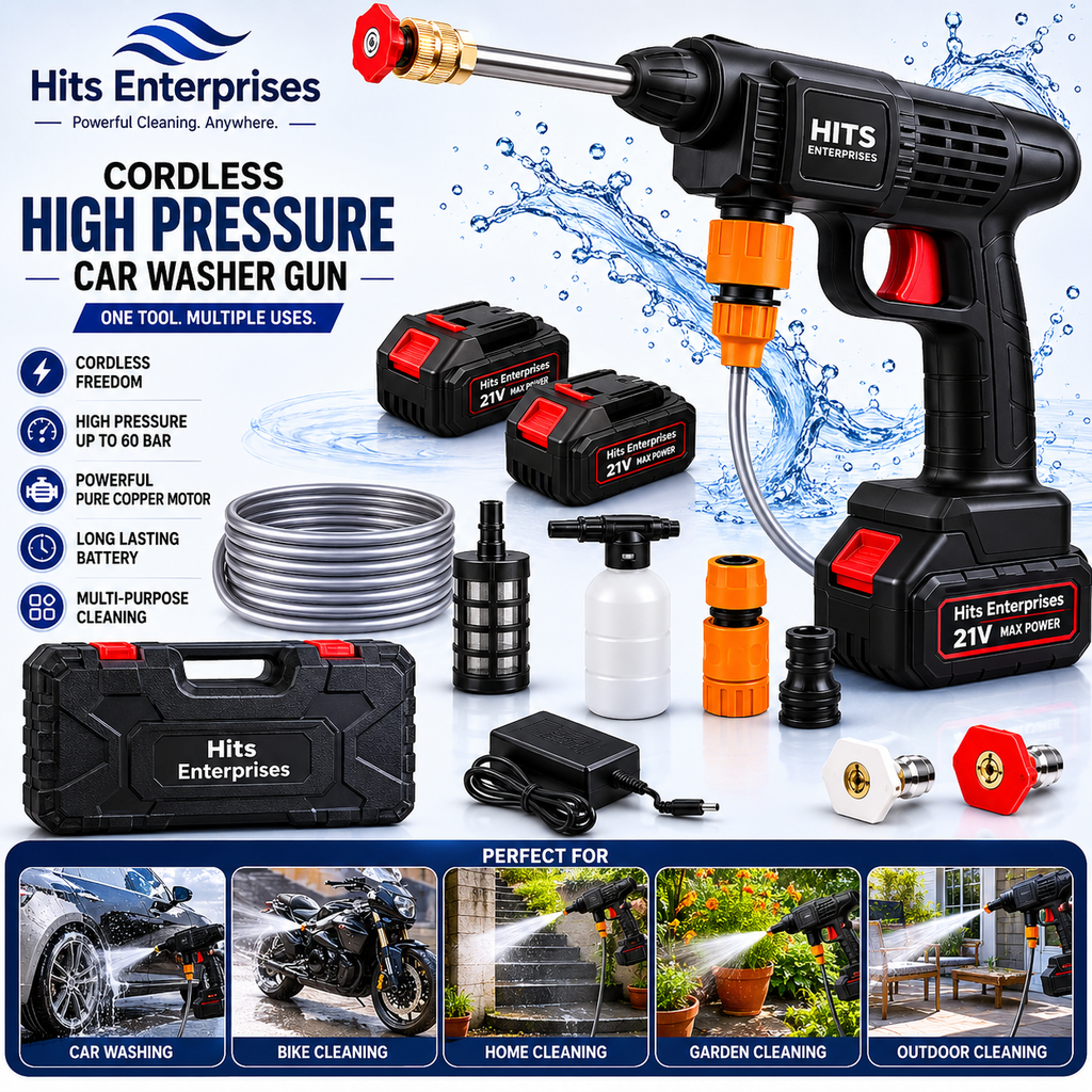 Cordless High Pressure Washer Gun