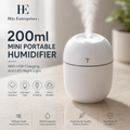 200ml Mini Portable Humidifier with USB Charging &amp; LED Night Light